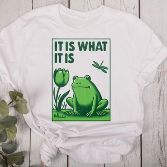 Unbranded Other - Funny Frog Shirt, It Is What It Is And It Is Not Great Shirt